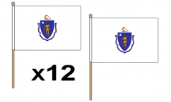 Massachusetts Hand Flags